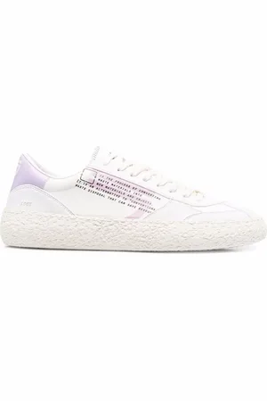 Puraai Slogan-print low top sneakers