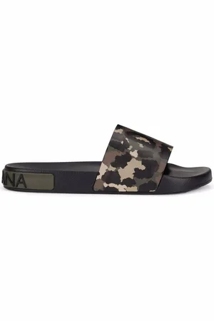 Dolce & Gabbana Camouflage-print slides