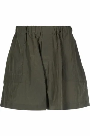 MACKINTOSH Logo-patch track shorts