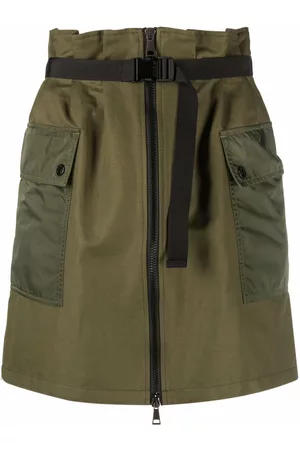 Moncler High-waisted cargo skirt - Green