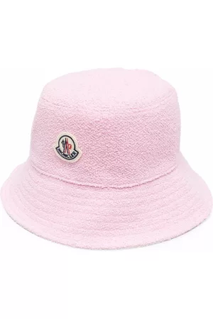 Moncler Logo patch bucket hat - Pink