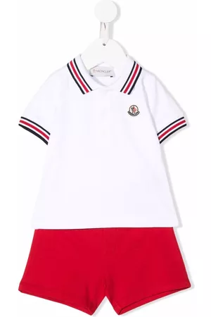 Moncler Logo patch tracksuit set - White