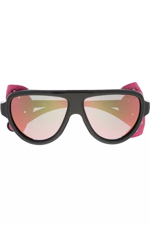 Moncler Men Sunglasses - Detachable eye shield sunglasses - Black