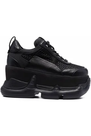 VETEMENTS 75mm Platform Leather Sneakers - Farfetch