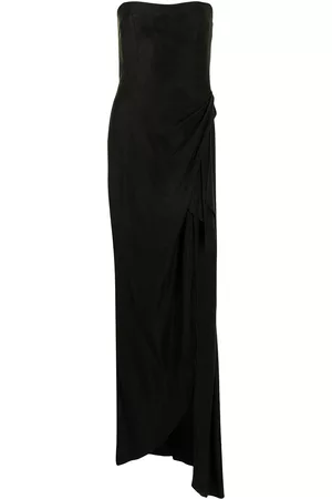 MANNING CARTELL Asymmetrical Games strapless gown - Black