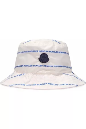 Moncler Logo-stripe bucket hat - White