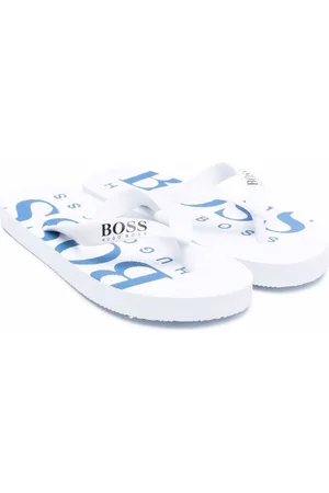 HUGO BOSS Logo print flip-flops