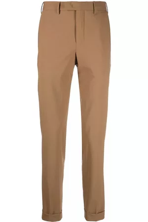 PT Torino Men Chinos - Slim-cut chino trousers - Brown