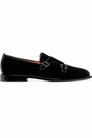 santoni Buckle detail monk shoes