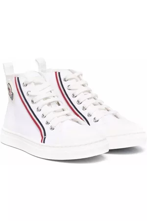 Moncler High-top lace-up trainers - White