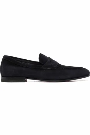 santoni Stitched slip on loafers
