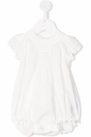 BONPOINT Embroidered cotton romper