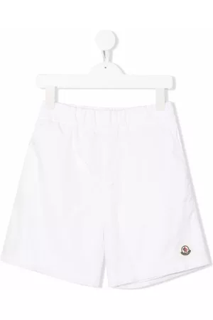 Moncler Logo embroidered shorts - White