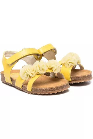 Il gufo Sandals - Floral-detail open-toe sandals - Yellow