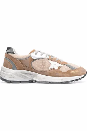 Golden Goose Star-patch panelled sneakers