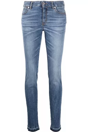 Roberto Cavalli Women Skinny Jeans - Mid-rise slim-cut jeans - Blue