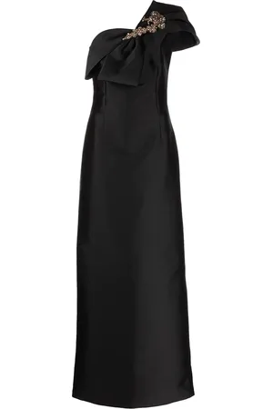 Sachin & Babi Ines one-shoulder gown