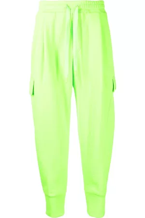 Dolce & Gabbana Drawstring-waist multi-pocket track pants - Green