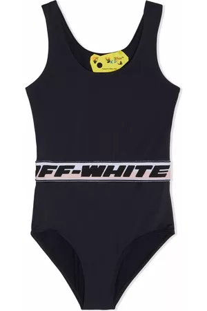 OFF-WHITE Girls Swimsuits - Logo-waistband swimsuit - Black