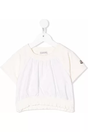 Moncler Tops - Fine stripe elasticated top - White