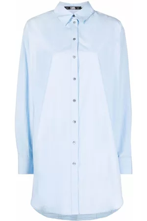 Karl Lagerfeld Women Tunics - Broderie anglaise tunic shirt - Blue