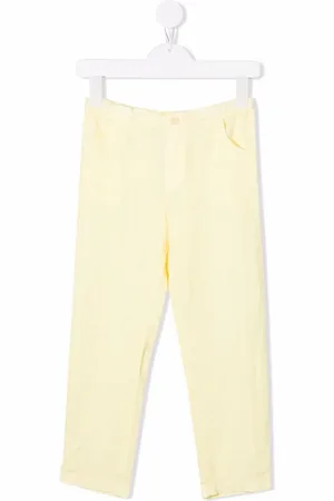 SIOLA Straight-leg linen trousers