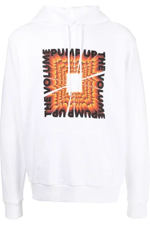 MARCELO BURLON Slogan-print drawstring hoodie