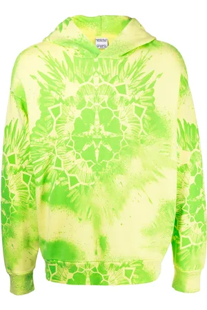 MARCELO BURLON Tie-dye cotton hoodie