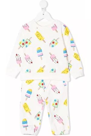 Stella McCartney Sets - Lollipop-print sweatshirt jogger set - White