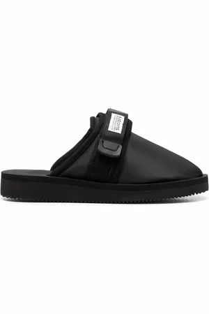 SUICOKE Logo-patch slippers