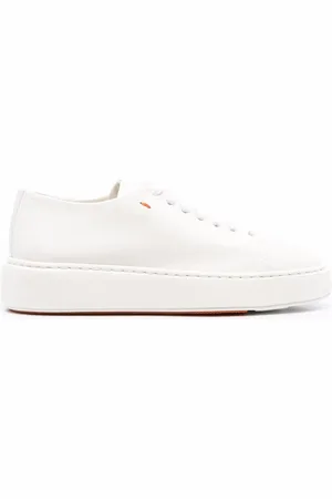 santoni Low-top leather sneakers