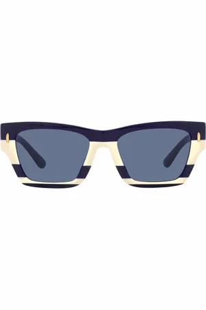 Tory Burch Stripe-print frame sunglasses