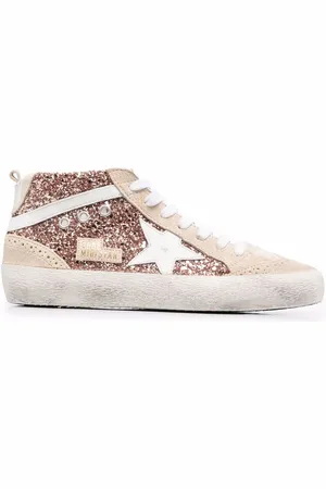 Golden Goose Mid Star glitter sneakers
