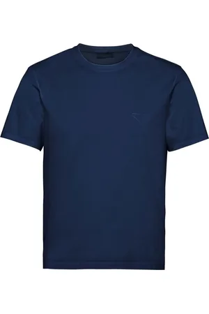 Prada Logo-embroidered cotton T-shirt
