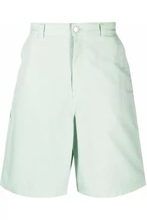 Ami Men Bermudas - Wide-leg loop-strap Bermuda shorts - Green