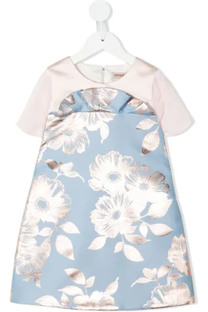 HUCKLEBONES LONDON Floral print bow detail dress