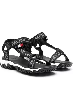Moncler Logo-print strap sandals - Black