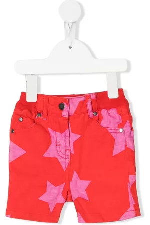 Stella McCartney Shorts - Star-print denim shorts - Red