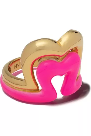 Nevernot 18kt gold heart shaped ring - NEON