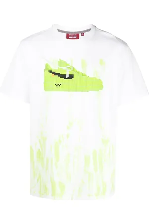 MOSTLY HEARD RARELY SEEN Dip-dye volt sneaker-print T-shirt