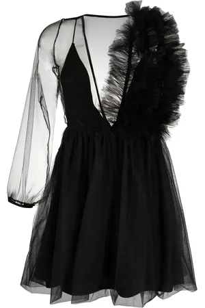 Alchemy X Lia Aram asymmetric mesh minidress