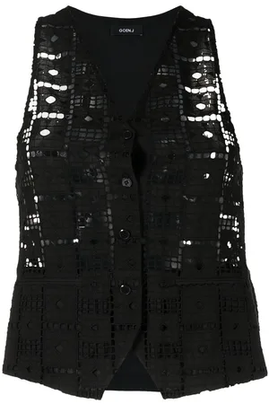 GOEN.J Cut out-detail vest