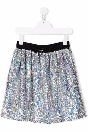 Le pandorine Sequinned midi skirt