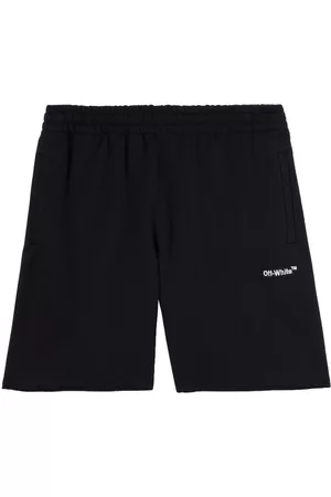OFF-WHITE Men Sports Shorts - Helvetica logo track shorts - Black