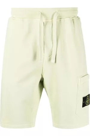 Stone Island Compass-patch track shorts - Green
