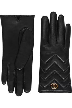 Gucci Women Gloves - GG Marmont gloves - Black
