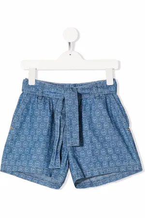 Michael Kors Monogram-print denim shorts