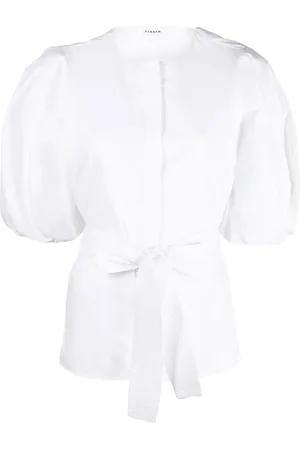 P.A.R.O.S.H. Puff-sleeve belted shirt