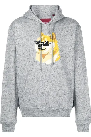 MOSTLY HEARD RARELY SEEN Dogcoin print hoodie