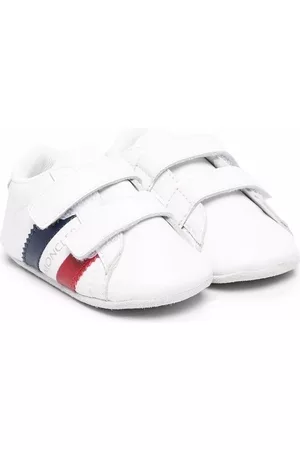 Moncler Sneakers - Logo-print touch-strap sneakers - White